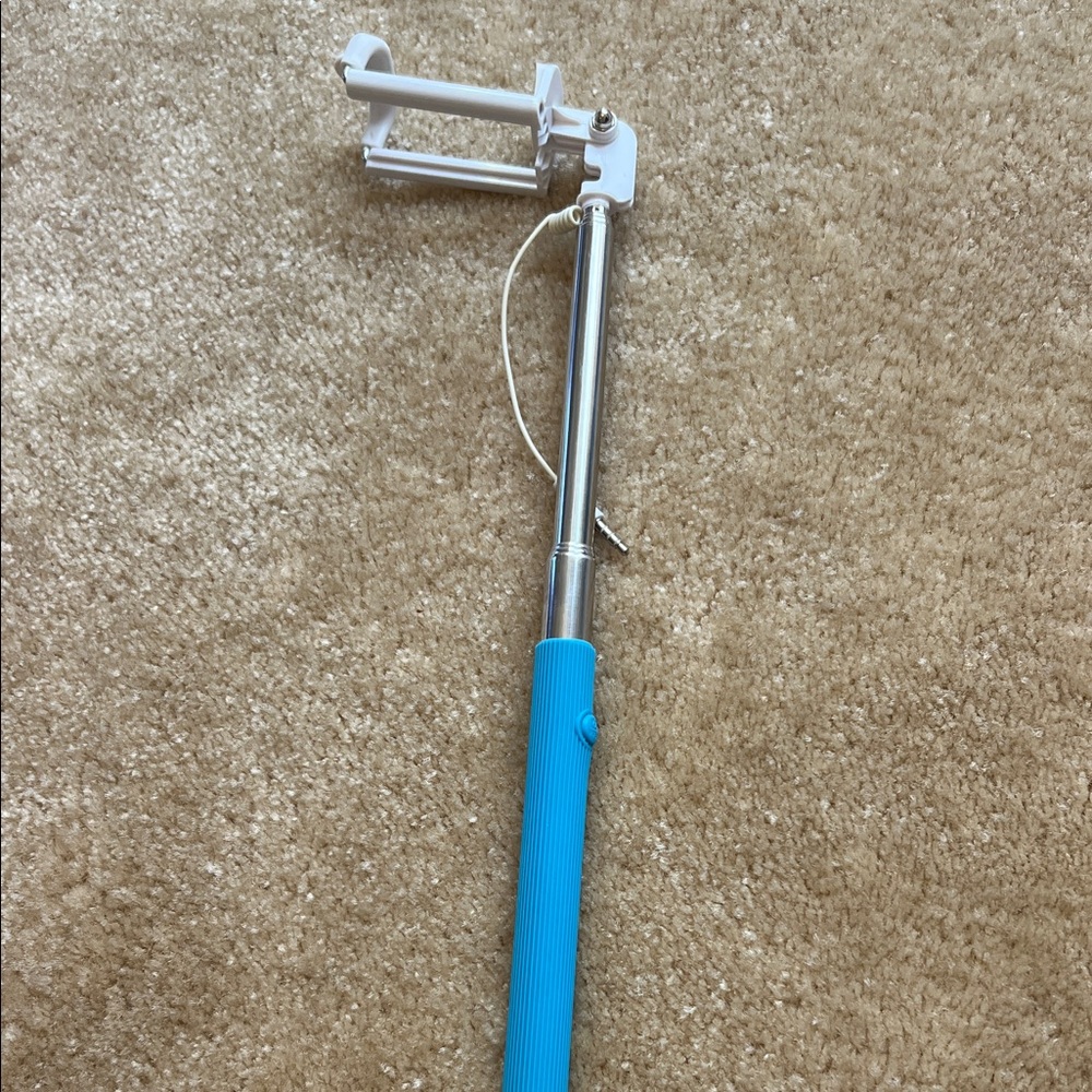 Blue and Silver Selfie Stick